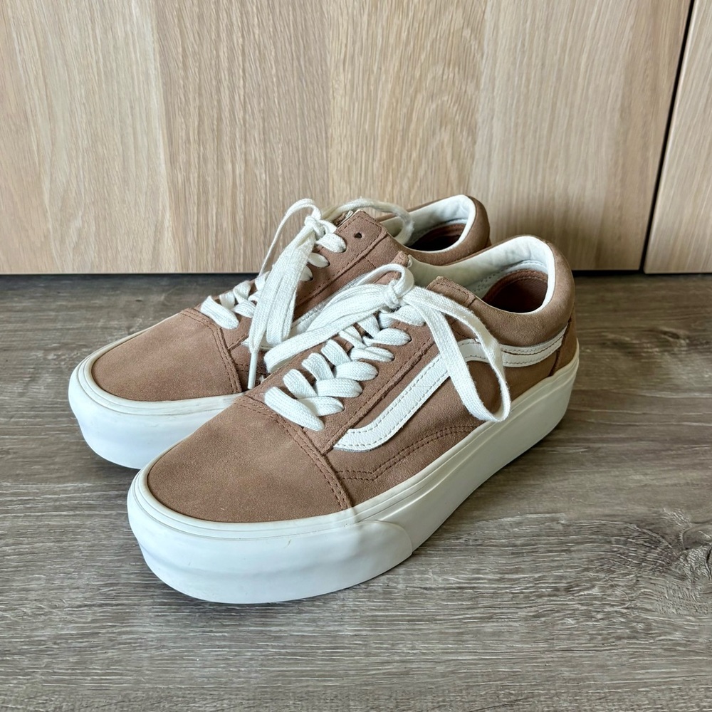 Vans Old Skool Stackform Soft Suede Shoe - Burro